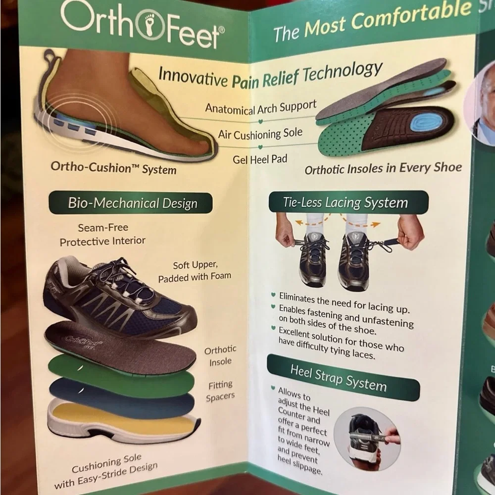 Orthofeet Men’s 11 wide shoes. New in box - Picture 8 of 8